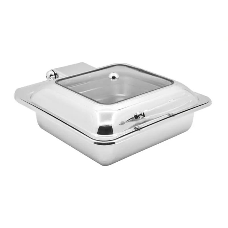 Biradlı GRV-4023 Ekonomik Kare Chafing Dish, GN 2/3